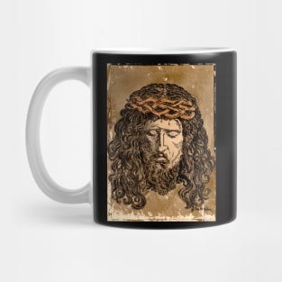 Jesus Christ face vintage Mug